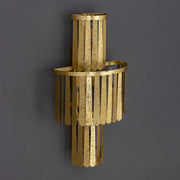 Maxim Lighting Regalia 12in 4-Light Wall Sconce | Gold Leaf Mild Steel | Bedroom & Hallway Accent Light | 12 x 21.5 x 7 in | Model 28763GL