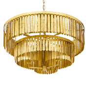 Maxim Lighting Regalia 36in 7-Light Chandelier | Gold Leaf Mild Steel | Dining Room & Foyer | 36 x 36 x 18 in | Model 28766GL