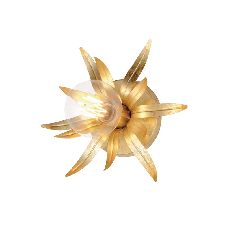 Maxim Lighting Paloma 1 Light Wall Sconce, Gold Leaf