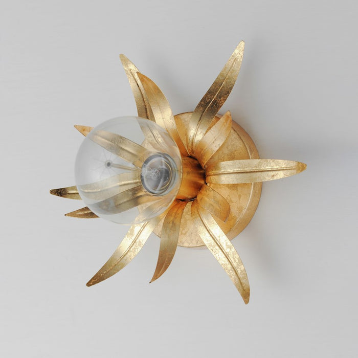 Maxim Lighting Paloma 1 Light Wall Sconce, Gold Leaf