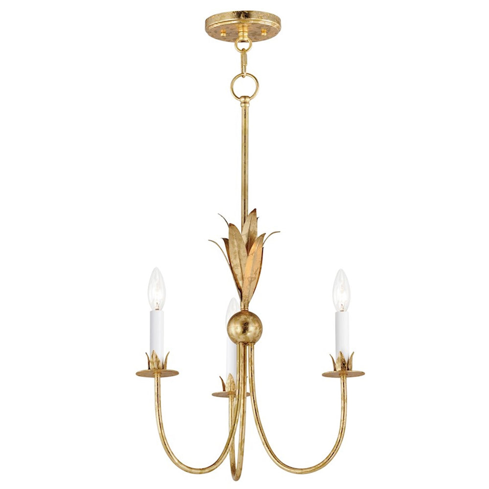 Maxim Lighting Paloma 3 Light Mini Pendant, Gold Leaf