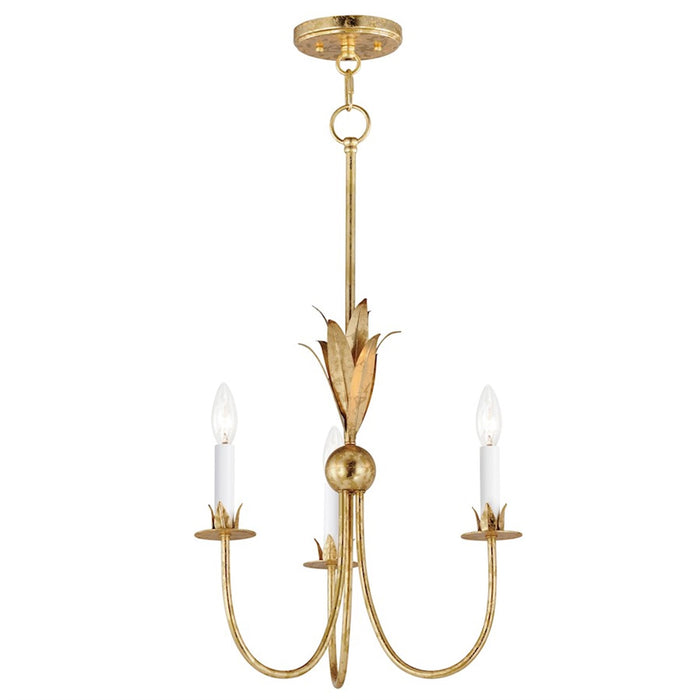 Maxim Lighting Paloma 3 Light Mini Pendant, Gold Leaf