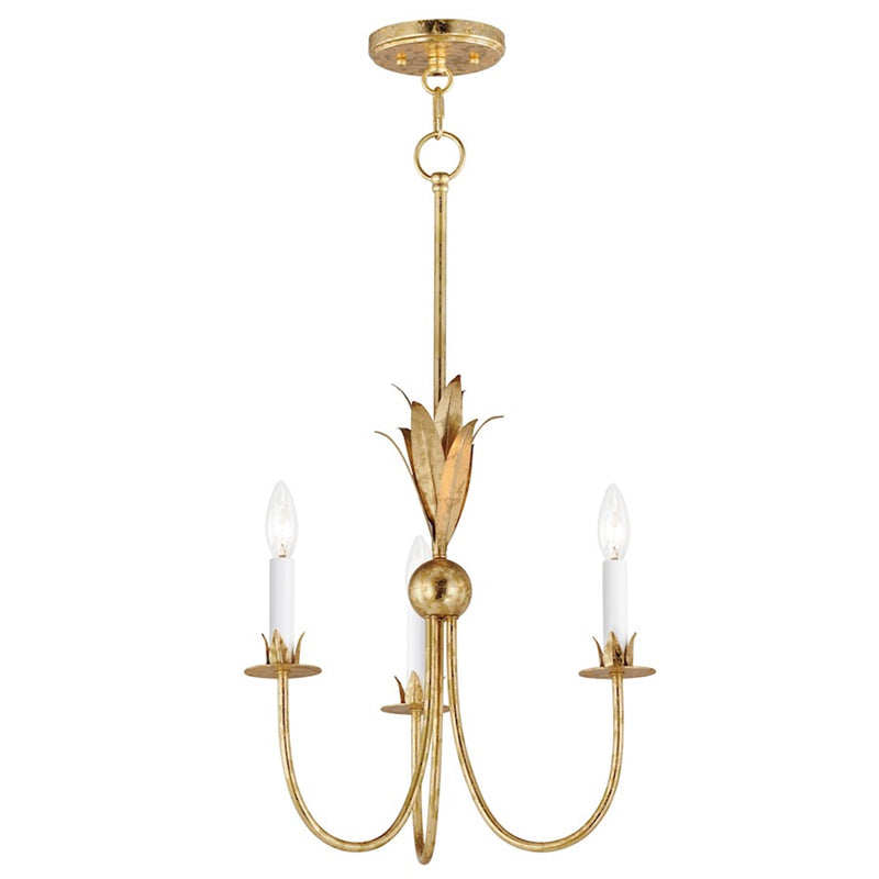Maxim Lighting Paloma 3 Light Mini Pendant, Gold Leaf