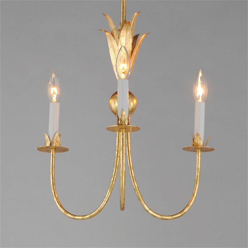 Maxim Lighting Paloma 3 Light Mini Pendant, Gold Leaf