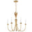 Maxim Lighting Paloma 5 Light Chandelier, Gold Leaf