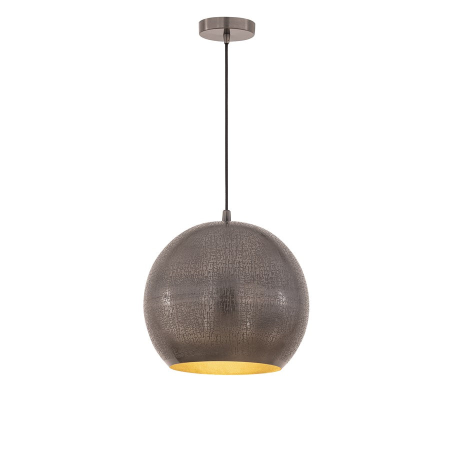 Maxim Lighting Aurelia 1 Light 8.5" Mini Pendant, Pewter - 29131PE