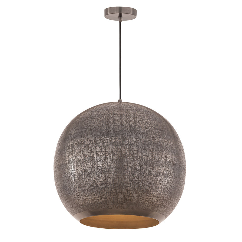 Maxim Lighting Aurelia 1 Light 17.75" Single Pendant, Pewter