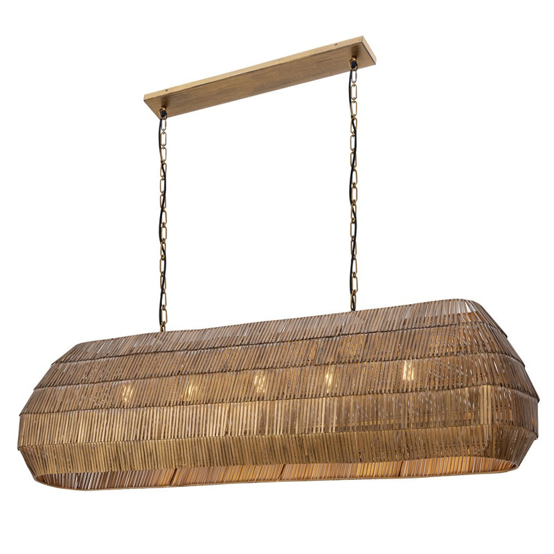 Maxim Lighting Gilda 5 Light 16.5" Linear Pendant, Antique Brass - 29185AB