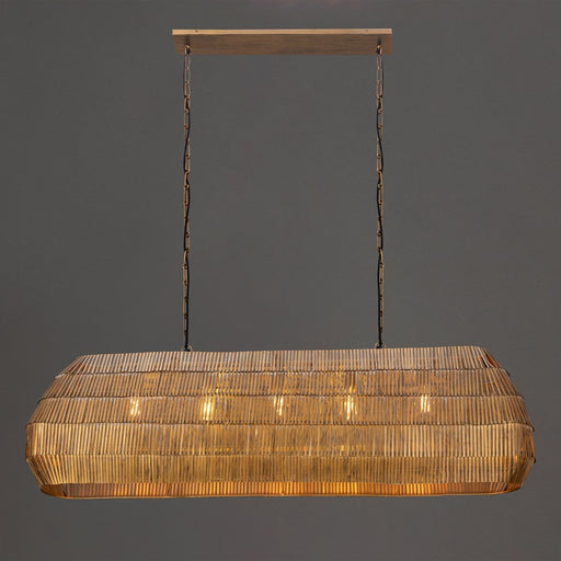 Maxim Lighting Gilda 5 Light 16.5" Linear Pendant, Antique Brass