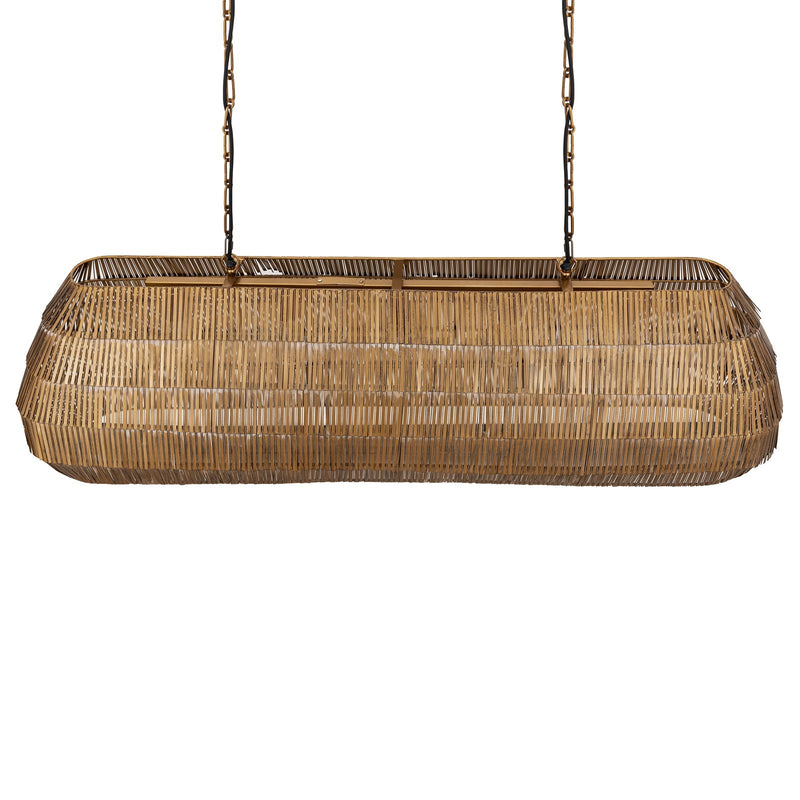Maxim Lighting Gilda 5 Light 16.5" Linear Pendant, Antique Brass