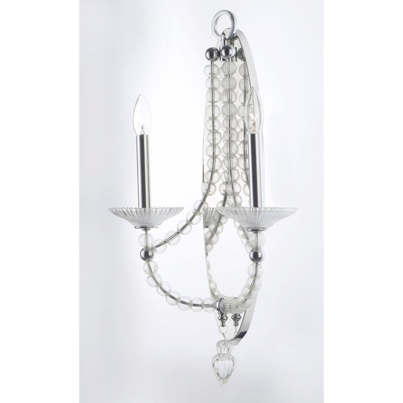 Maxim Lighting Paris 2-Light Wall Sconce in Polished Nickel