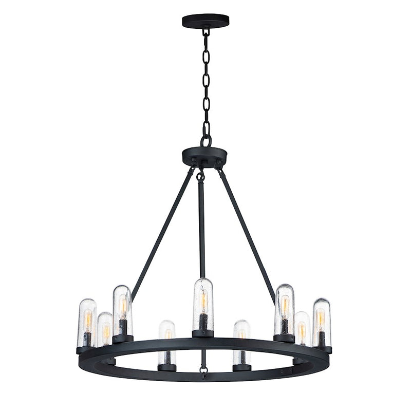 Maxim Lighting Lido 9-Light Outdoor Chandelier, Black
