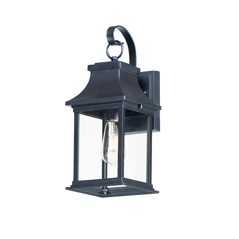 Maxim Lighting Vicksburg 1-Light Small Outdoor Wall Sconce, Black