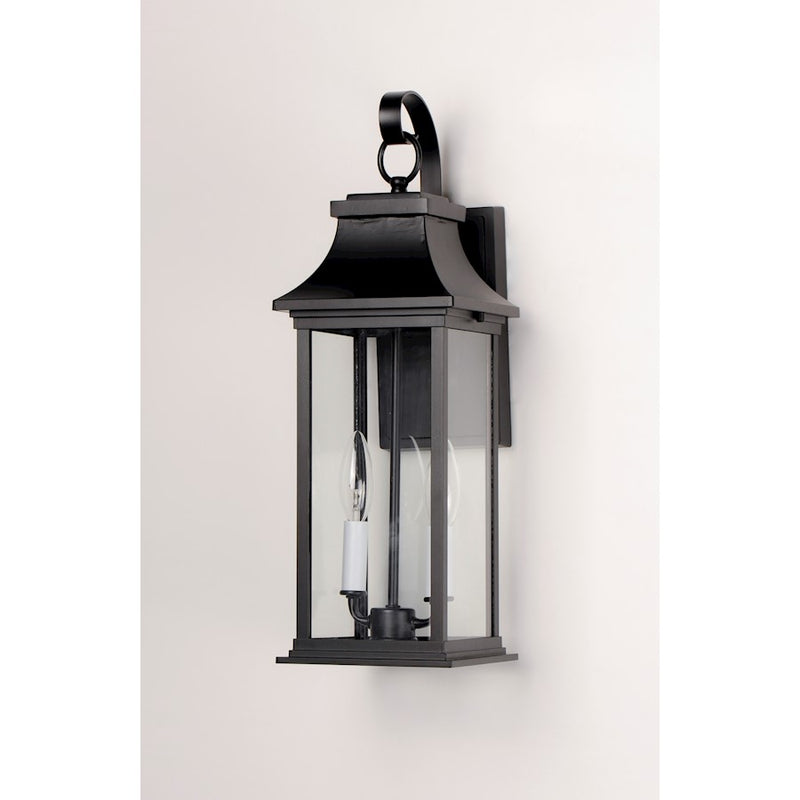 Maxim Lighting Vicksburg 1-Light Small Outdoor Wall Sconce, Black
