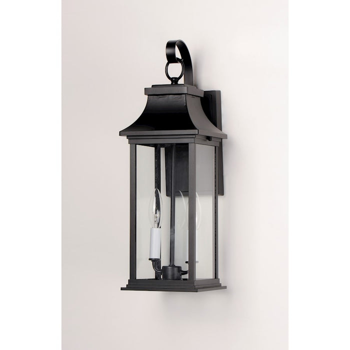 Maxim Lighting Vicksburg 1-Light Small Outdoor Wall Sconce, Black