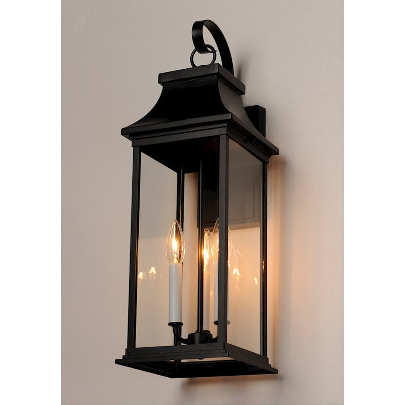 Maxim Lighting Vicksburg 1-Light Small Outdoor Wall Sconce, Black