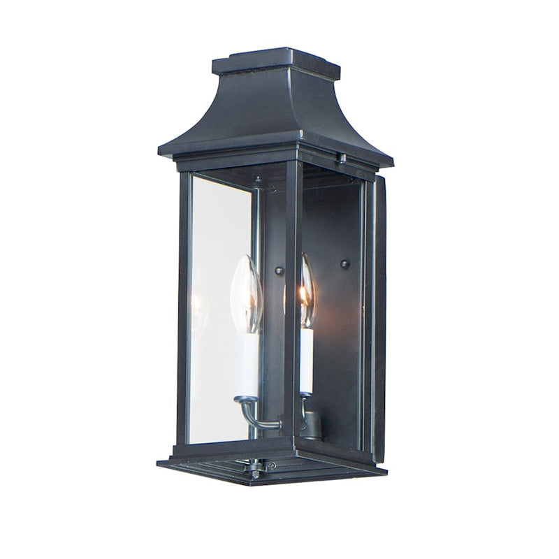 Maxim Lighting Vicksburg 2-Light Outdoor Pocket Wall Sconce, Black