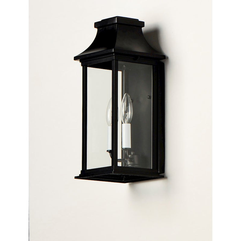 Maxim Lighting Vicksburg 2-Light Outdoor Pocket Wall Sconce, Black