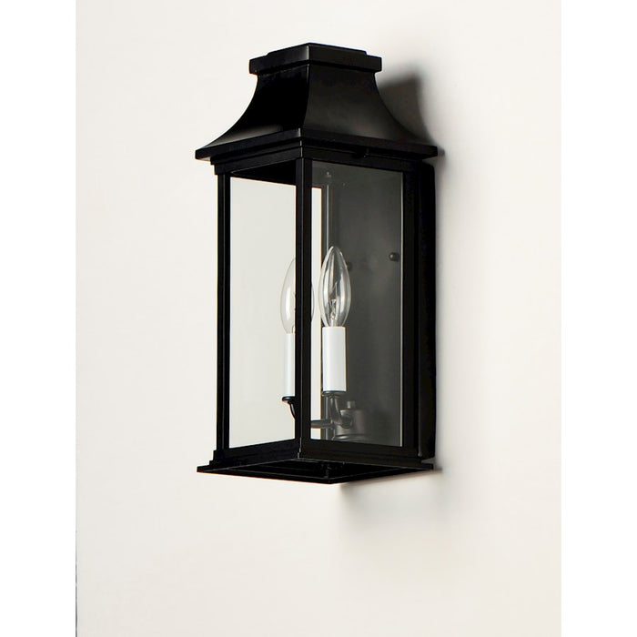 Maxim Lighting Vicksburg 2-Light Outdoor Pocket Wall Sconce, Black