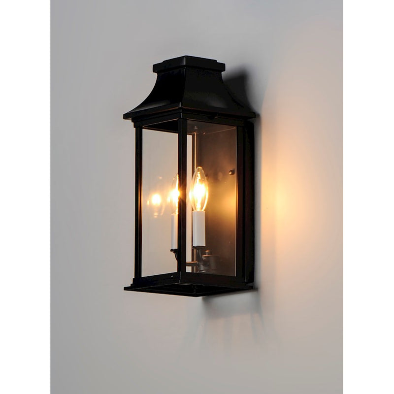 Maxim Lighting Vicksburg 2-Light Outdoor Pocket Wall Sconce, Black