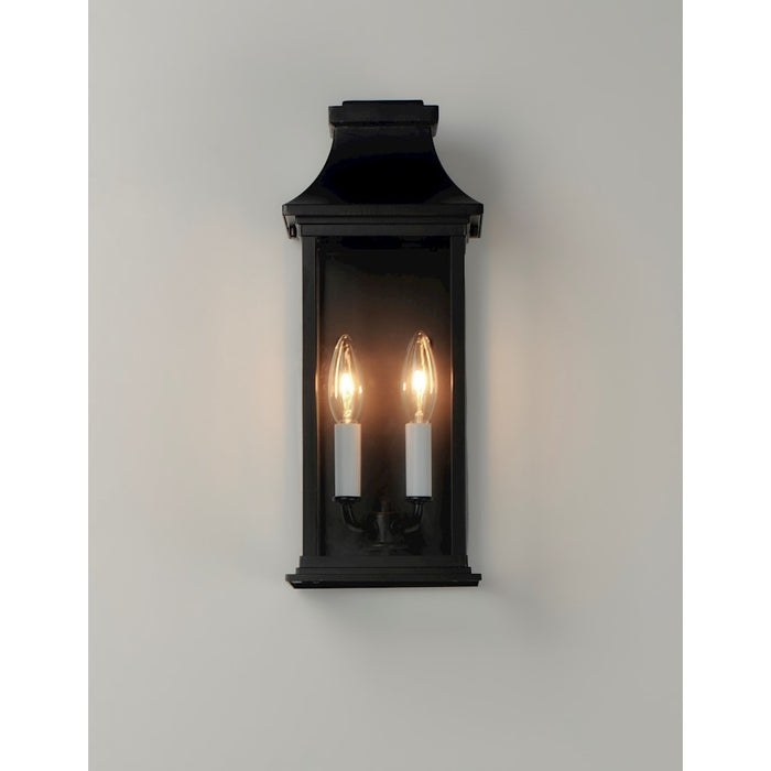 Maxim Lighting Vicksburg 2-Light Outdoor Pocket Wall Sconce, Black