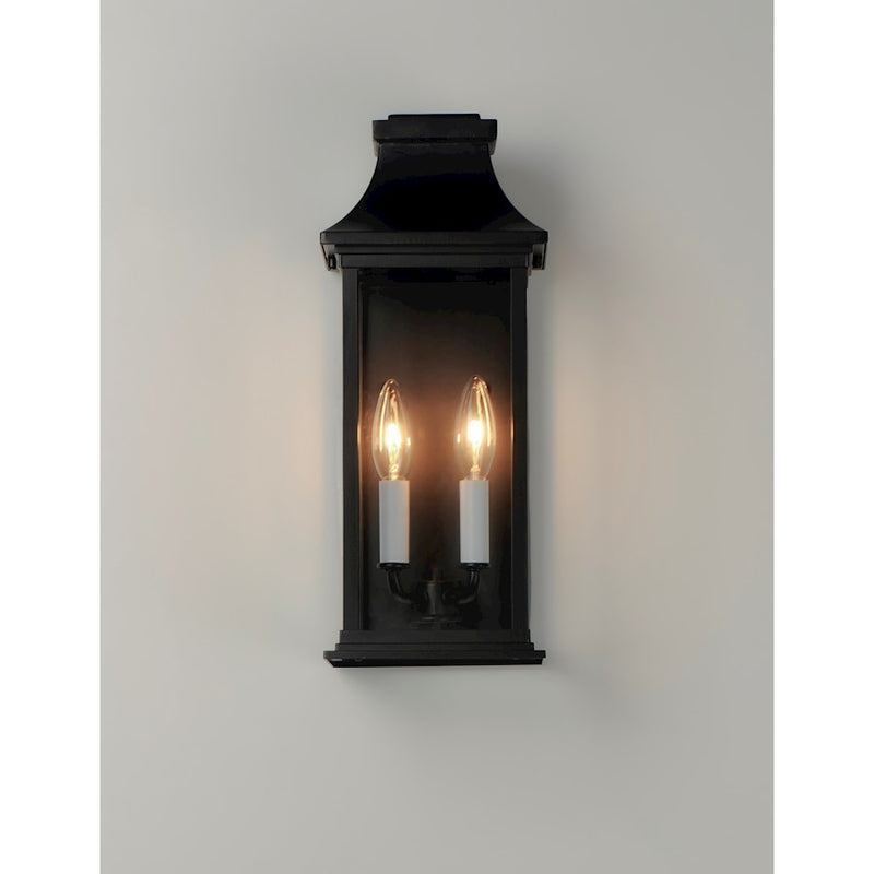 Maxim Lighting Vicksburg 2-Light Outdoor Pocket Wall Sconce, Black