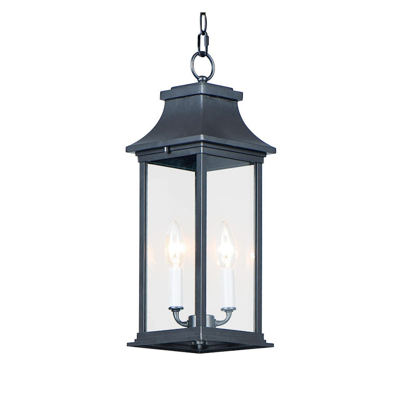 Maxim Lighting Vicksburg 2-Light Outdoor Hanging Lantern, Black
