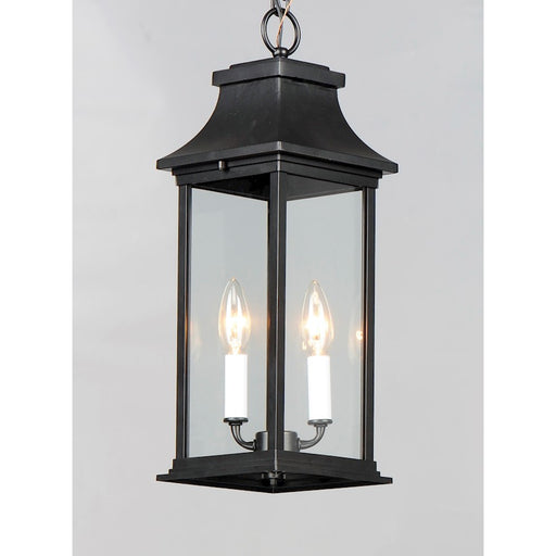 Maxim Lighting Vicksburg 2-Light Outdoor Hanging Lantern, Black