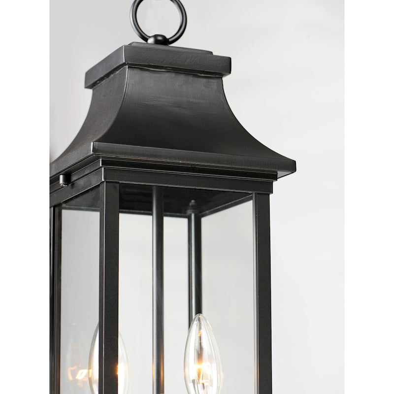 Maxim Lighting Vicksburg 2-Light Outdoor Hanging Lantern, Black