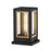 Maxim Neoclass 1Lt 11.5" Outdoor Deck Lantern, Blk/Gld/Clr - 30050CLBKGLD