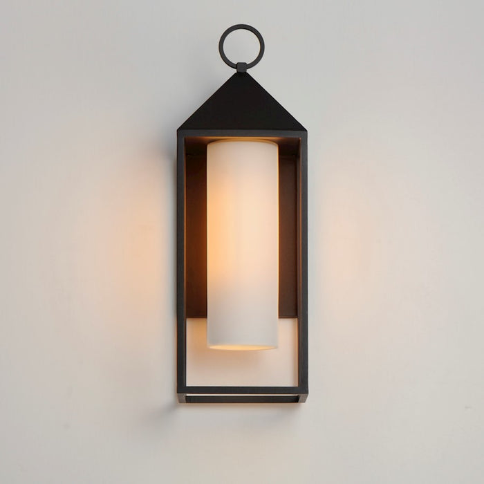 Maxim Lighting Aldous 1 Light Large Outdoor Wall Sconce, Black/White