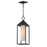 Maxim Lighting Aldous 1 Light Outdoor Pendant, Black/Satin White - 30079SWBK