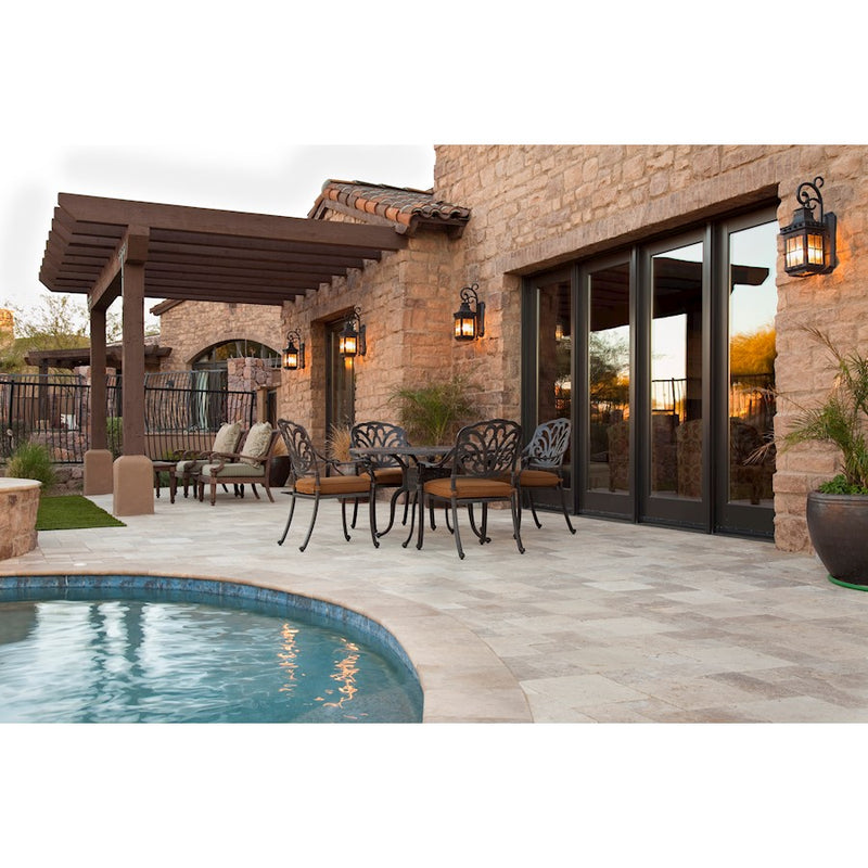 Maxim Nantucket 3-Light Outdoor Wall Lantern Country Forge