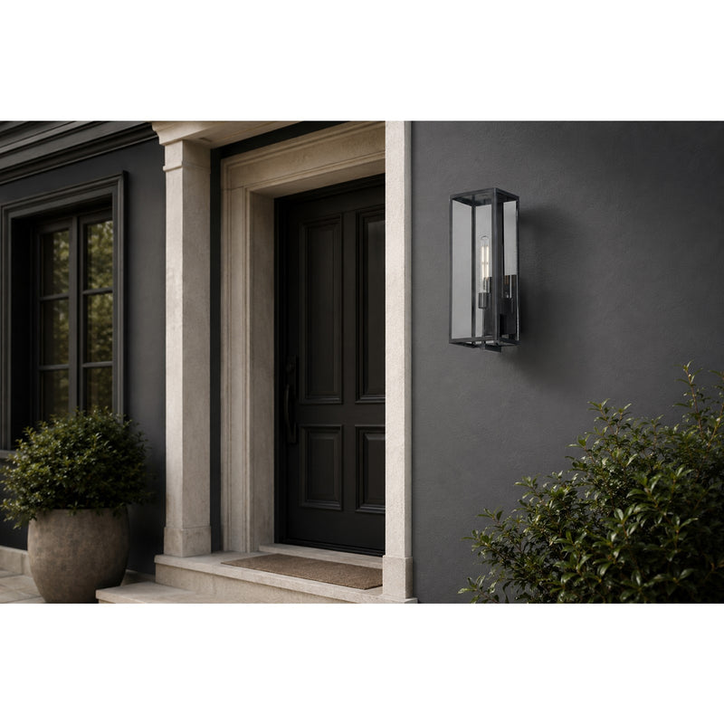 Maxim Catalina 1 Light Outdoor Wall Mount, Dark Bronze/Clear