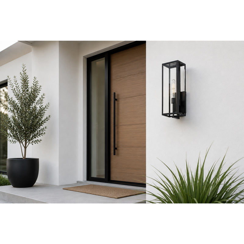 Maxim Catalina 1 Light Outdoor Wall Mount, Dark Bronze/Clear