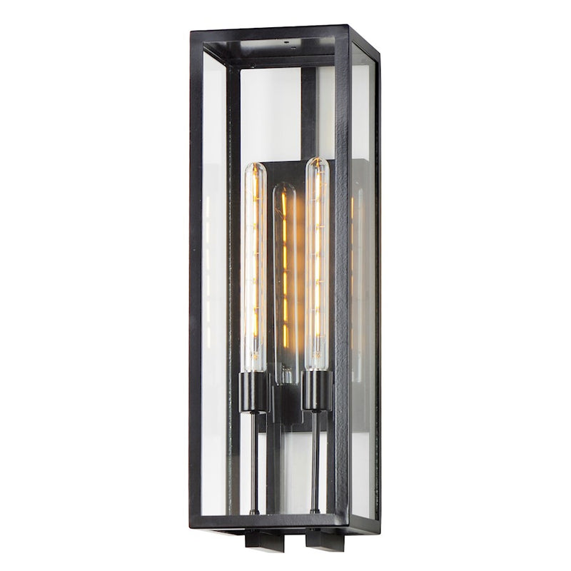 Maxim Catalina 2 Light Outdoor Wall Mount, Dark Bronze/Clear
