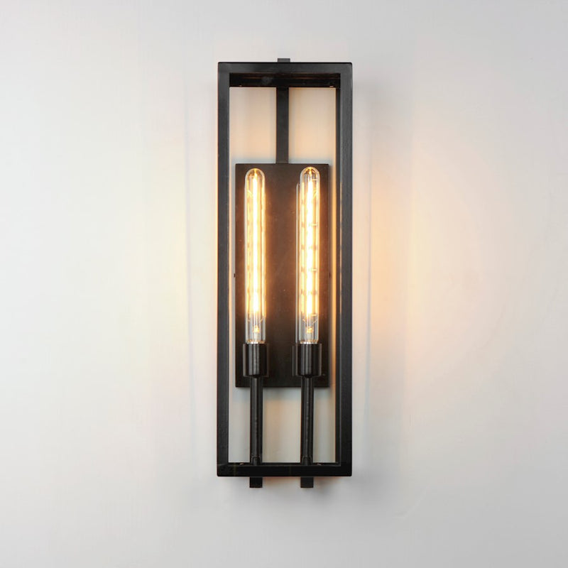 Maxim Catalina 2 Light Outdoor Wall Mount, Dark Bronze/Clear