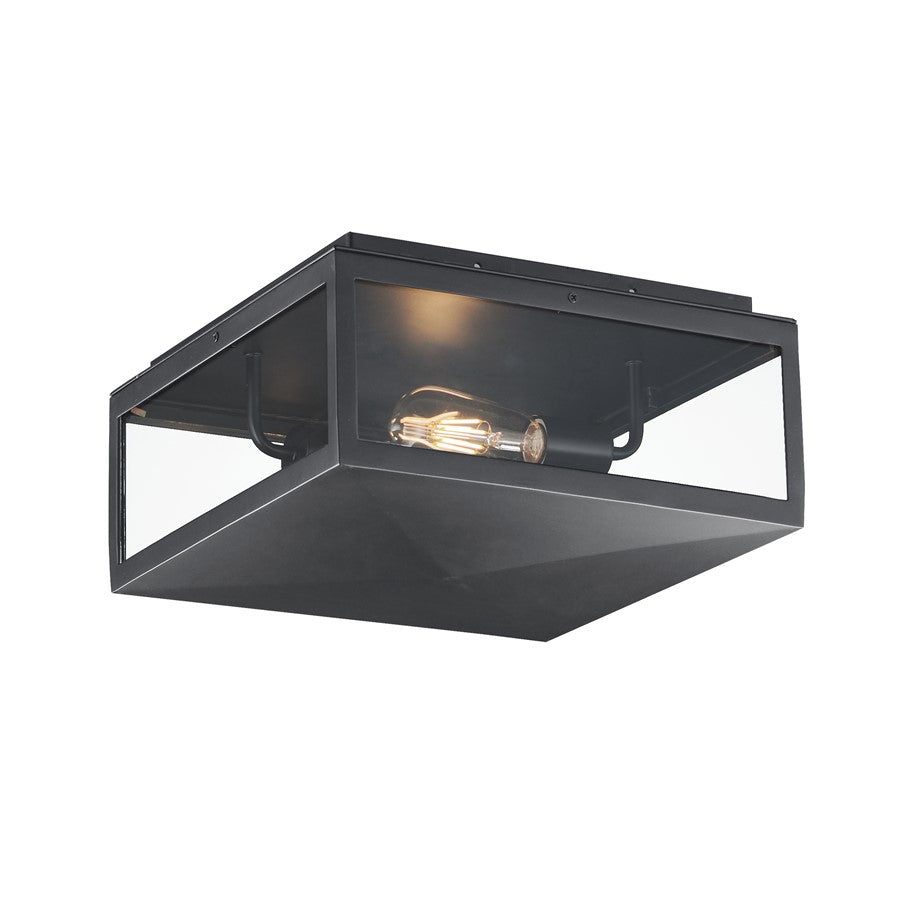 Maxim Lighting Catalina 2Lt Outdoor Deck Lantern, Dark Bronze/Clear - 30099CLDBZ