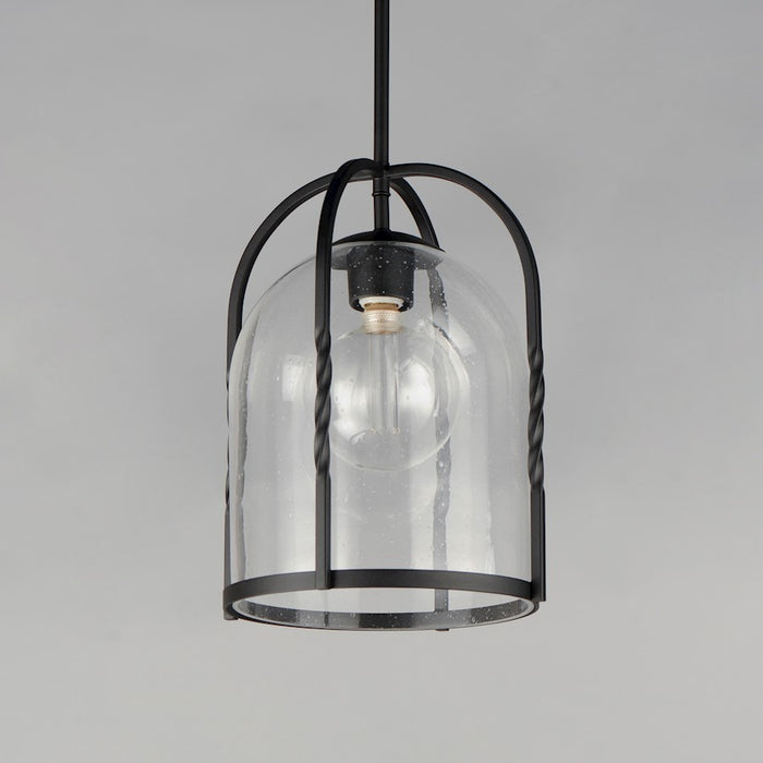 Maxim Lighting Foundry 1 Light Pendant, Black/Seedy