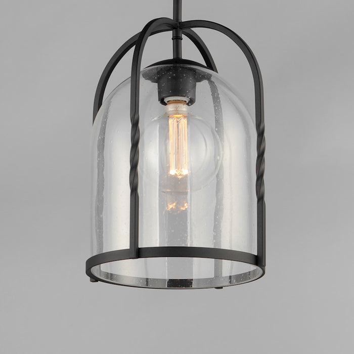 Maxim Lighting Foundry 1 Light Pendant, Black/Seedy