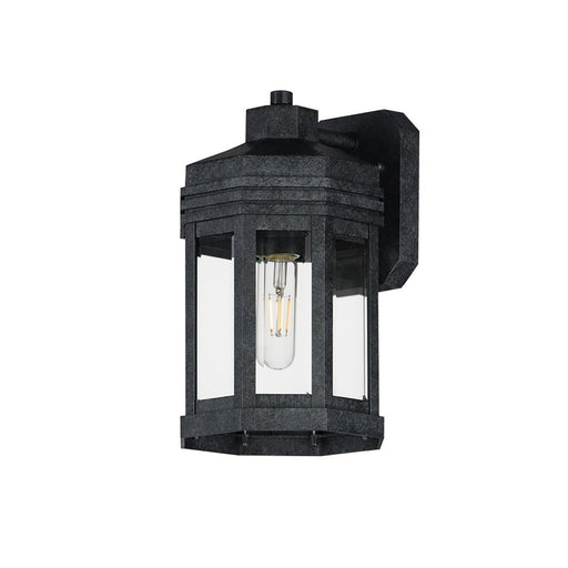 Maxim Lighting Wright 1Lt 12" Outdoor Wall, Black Patina/Clear - 30221CLBKP
