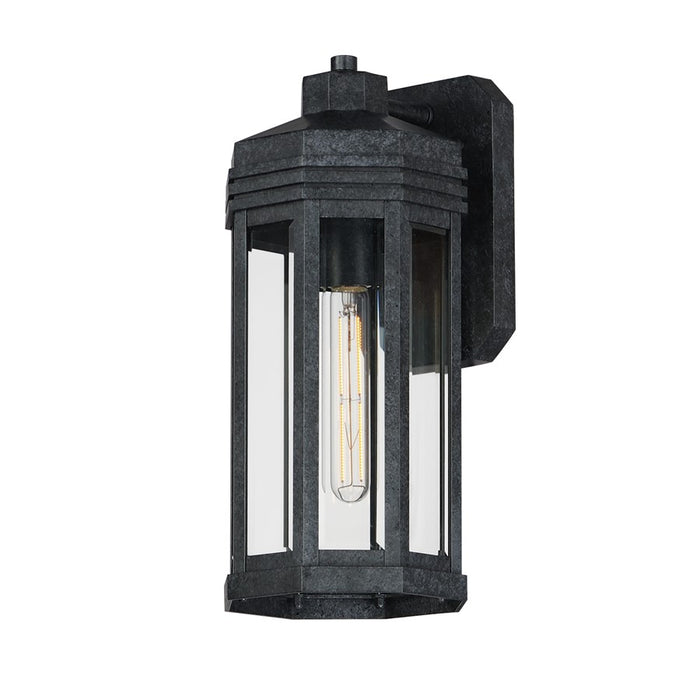 Maxim Lighting Wright 1Lt 16" Outdoor Wall, Black Patina/Clear - 30222CLBKP