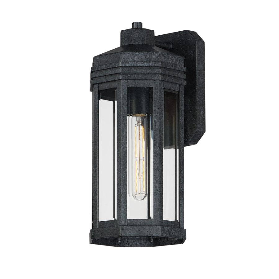 Maxim Lighting Wright 1Lt 16" Outdoor Wall, Black Patina/Clear - 30222CLBKP