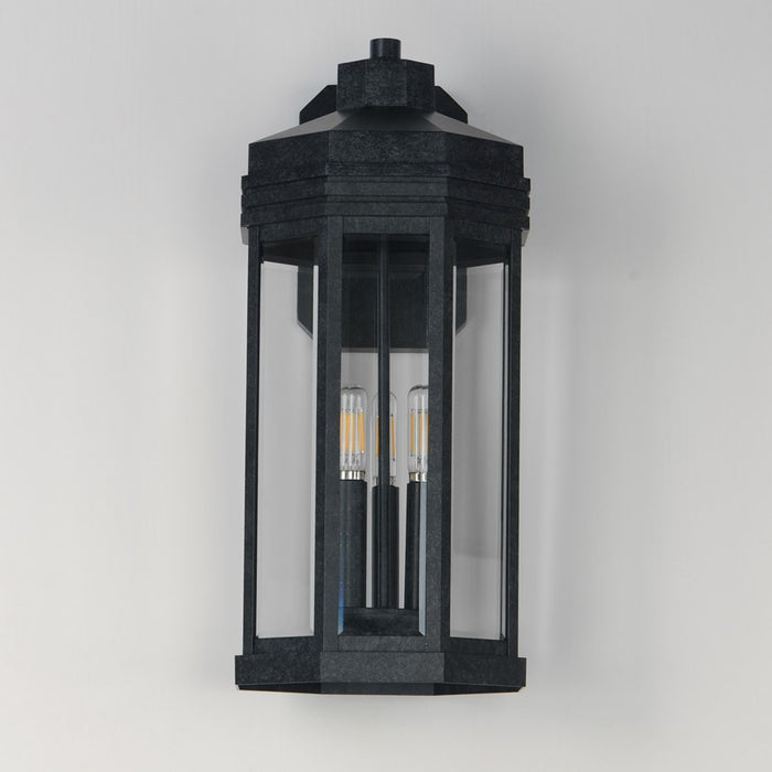 Maxim Lighting Wright 3 Light Outdoor Wall, Black Patina/Clear