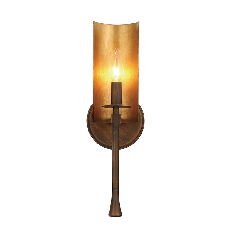 Maxim Lighting Candella 1-Light Wall Sconce, Chestnut Bronze/Gold