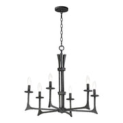 Maxim Lighting Anvil 6-Light Chandelier, Natural Iron
