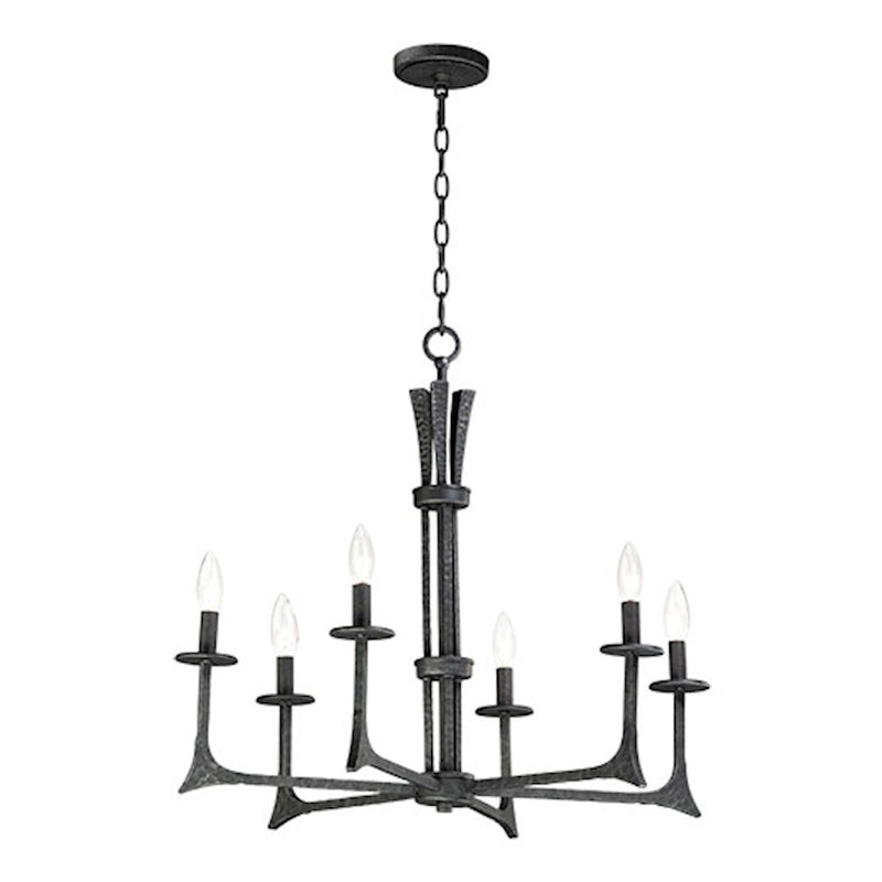 Maxim Lighting Anvil 6-Light Chandelier, Natural Iron