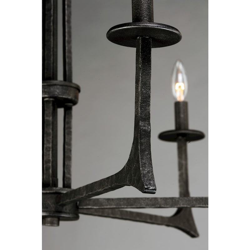 Maxim Lighting Anvil 6-Light Chandelier, Natural Iron