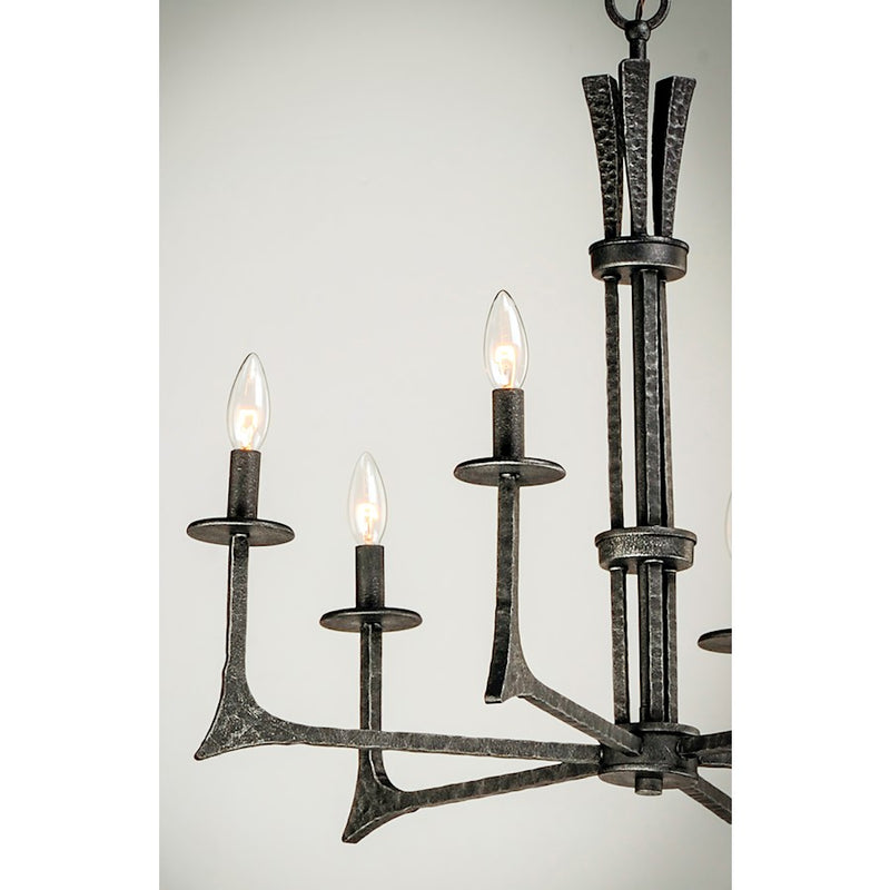 Maxim Lighting Anvil 6-Light Chandelier, Natural Iron