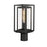 Maxim Lighting Cabana 1 Light Outdoor Post Mount, Black/Seedy